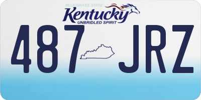 KY license plate 487JRZ