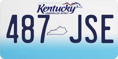 KY license plate 487JSE