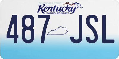 KY license plate 487JSL