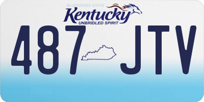 KY license plate 487JTV