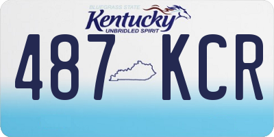 KY license plate 487KCR