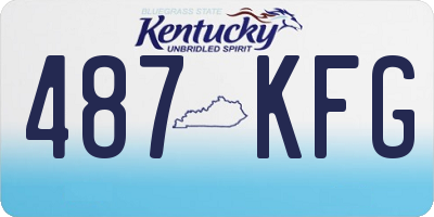 KY license plate 487KFG