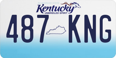 KY license plate 487KNG