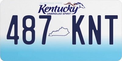 KY license plate 487KNT