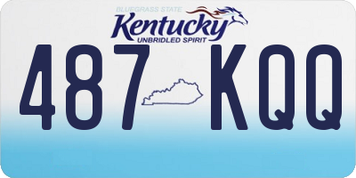 KY license plate 487KQQ