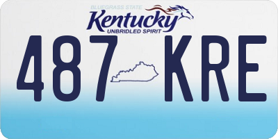 KY license plate 487KRE