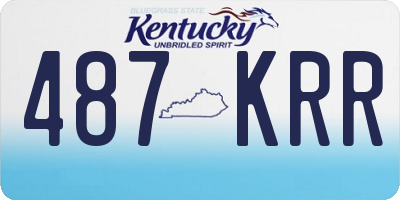KY license plate 487KRR