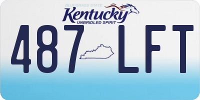 KY license plate 487LFT