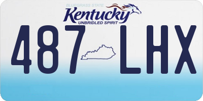 KY license plate 487LHX