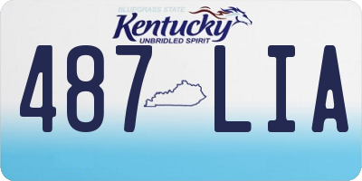 KY license plate 487LIA