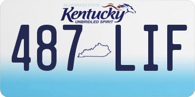 KY license plate 487LIF