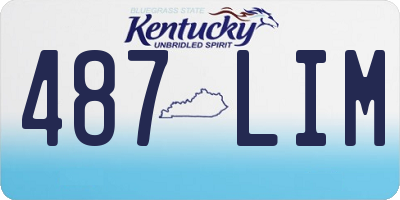 KY license plate 487LIM