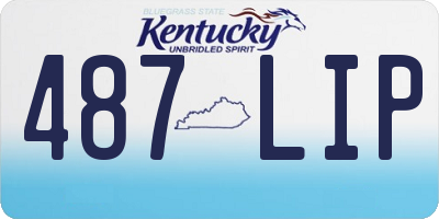 KY license plate 487LIP