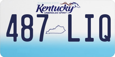 KY license plate 487LIQ