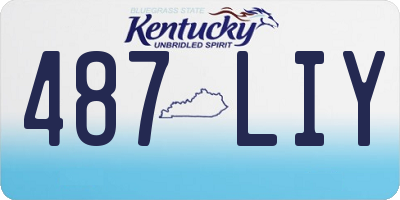 KY license plate 487LIY