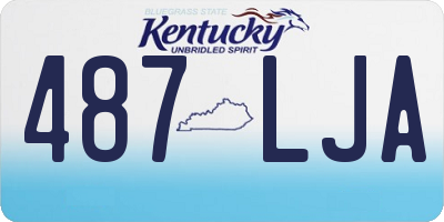 KY license plate 487LJA