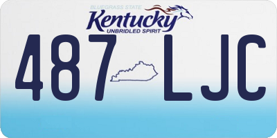 KY license plate 487LJC