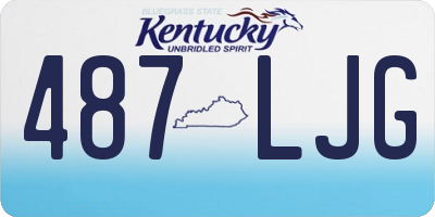 KY license plate 487LJG