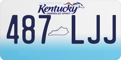 KY license plate 487LJJ