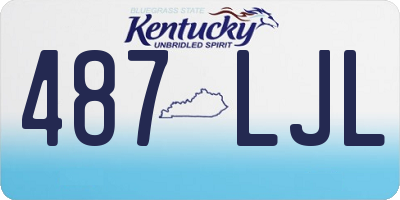 KY license plate 487LJL