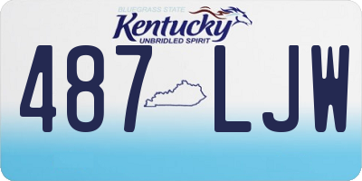 KY license plate 487LJW