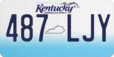 KY license plate 487LJY