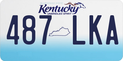 KY license plate 487LKA