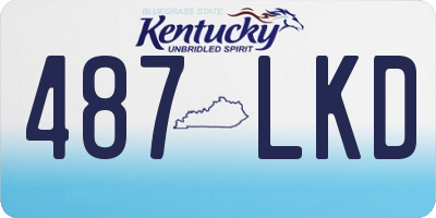 KY license plate 487LKD