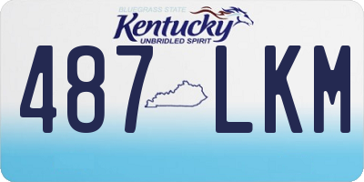 KY license plate 487LKM