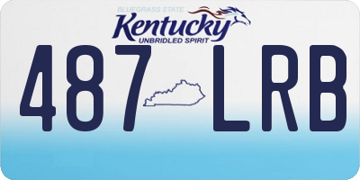 KY license plate 487LRB