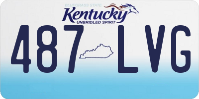 KY license plate 487LVG