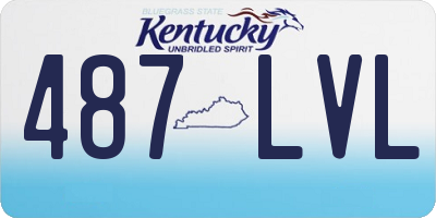 KY license plate 487LVL