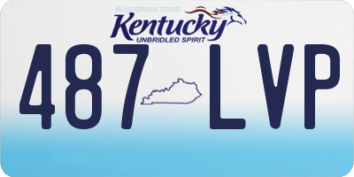 KY license plate 487LVP