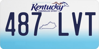 KY license plate 487LVT