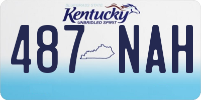 KY license plate 487NAH