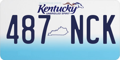 KY license plate 487NCK
