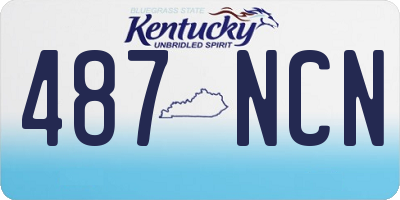 KY license plate 487NCN