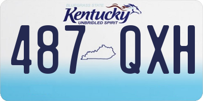 KY license plate 487QXH