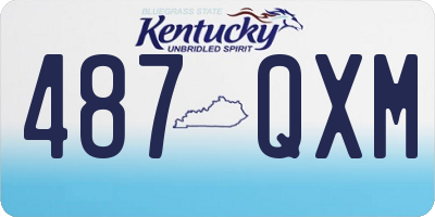 KY license plate 487QXM