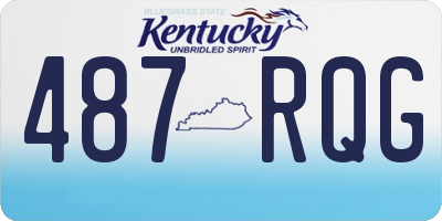 KY license plate 487RQG
