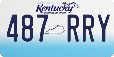 KY license plate 487RRY