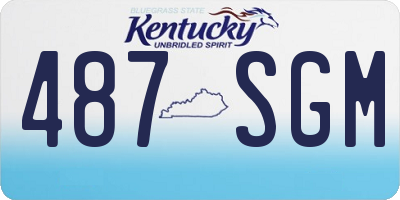 KY license plate 487SGM
