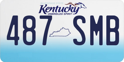 KY license plate 487SMB