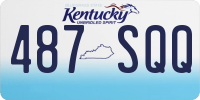 KY license plate 487SQQ