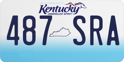 KY license plate 487SRA