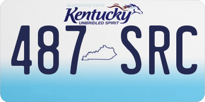 KY license plate 487SRC