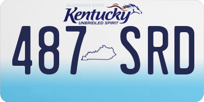 KY license plate 487SRD