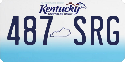 KY license plate 487SRG