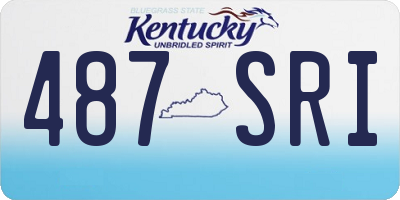 KY license plate 487SRI