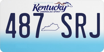 KY license plate 487SRJ